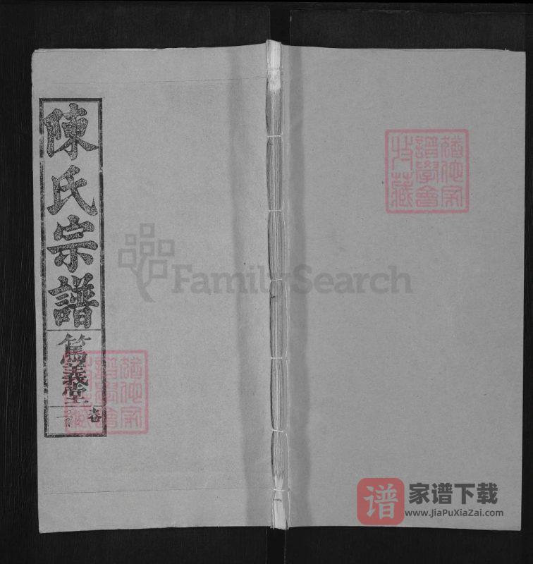 安徽陈氏宗谱（怀宁桐城贵池合谱，笃义堂）PDF高清电子版下载-家谱下载