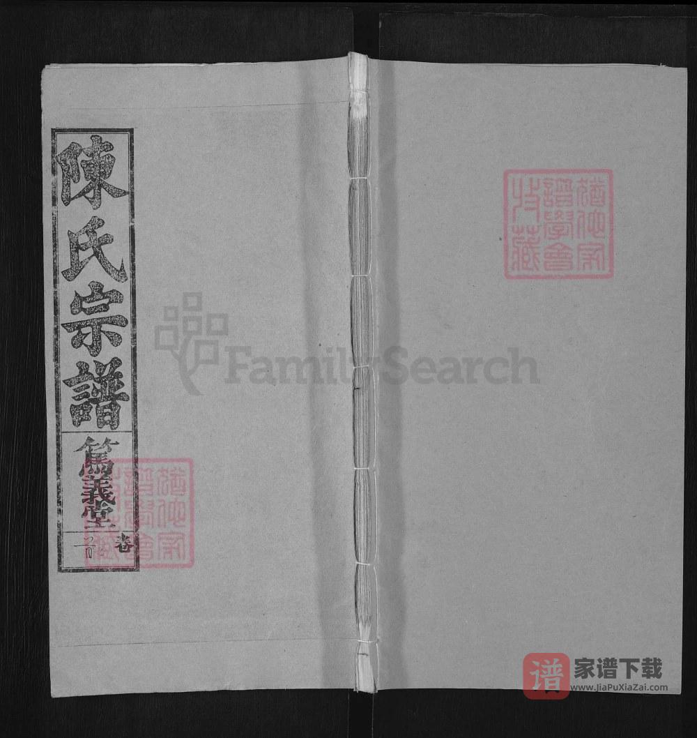 安徽陈氏宗谱（怀宁桐城贵池合谱，笃义堂）PDF高清电子版下载