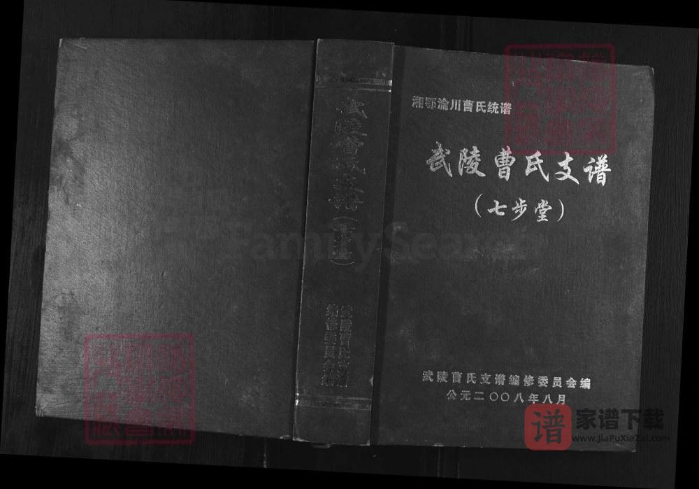 湖南张家界武陵曹氏支谱（七步堂，多支合修）PDF高清电子版下载