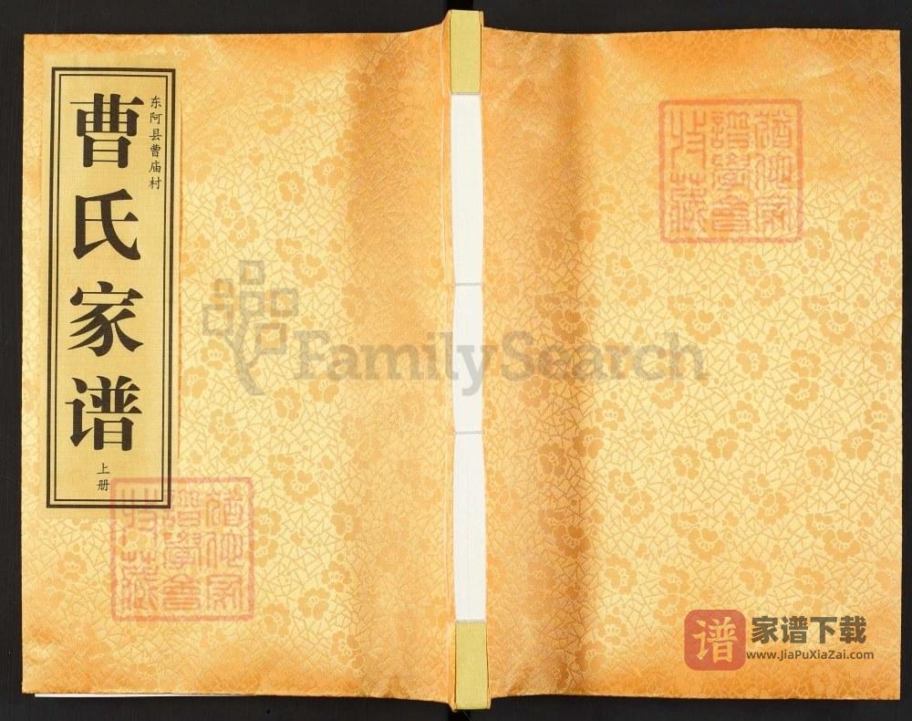 山东聊城东阿县曹氏家谱（大正堂）PDF高清电子版下载