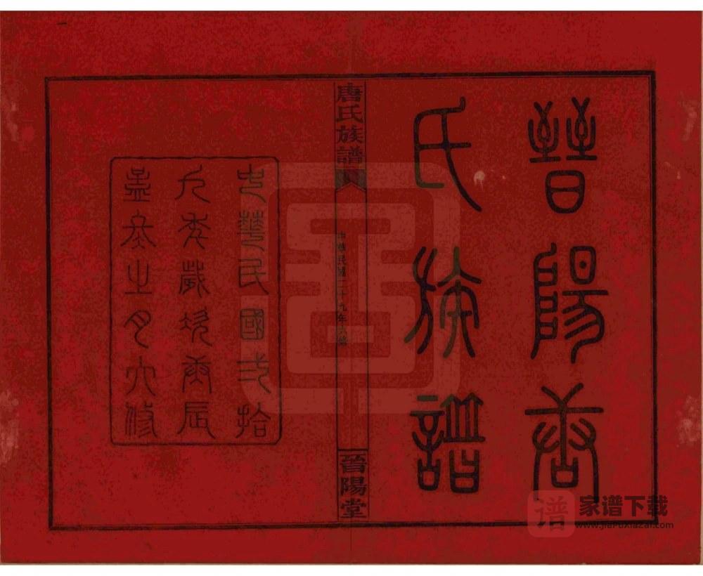 图片[2]-湖南浏阳唐氏族谱（晋阳堂）PDF高清电子版下载-家谱下载