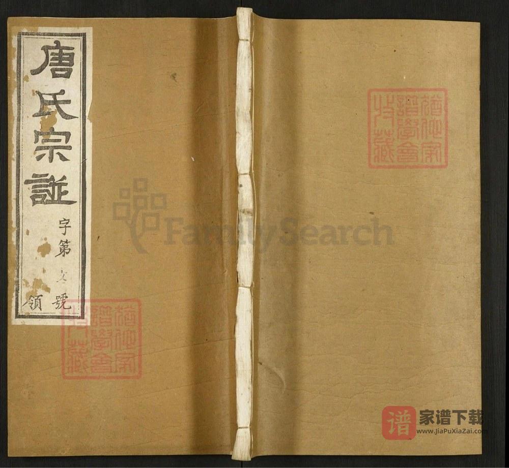江苏常州唐氏宗谱（慎修堂）PDF高清电子版下载