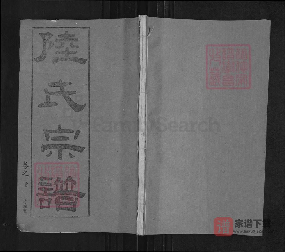 湖北武汉黄陂区陆氏宗谱（诗海堂）PDF高清电子版下载