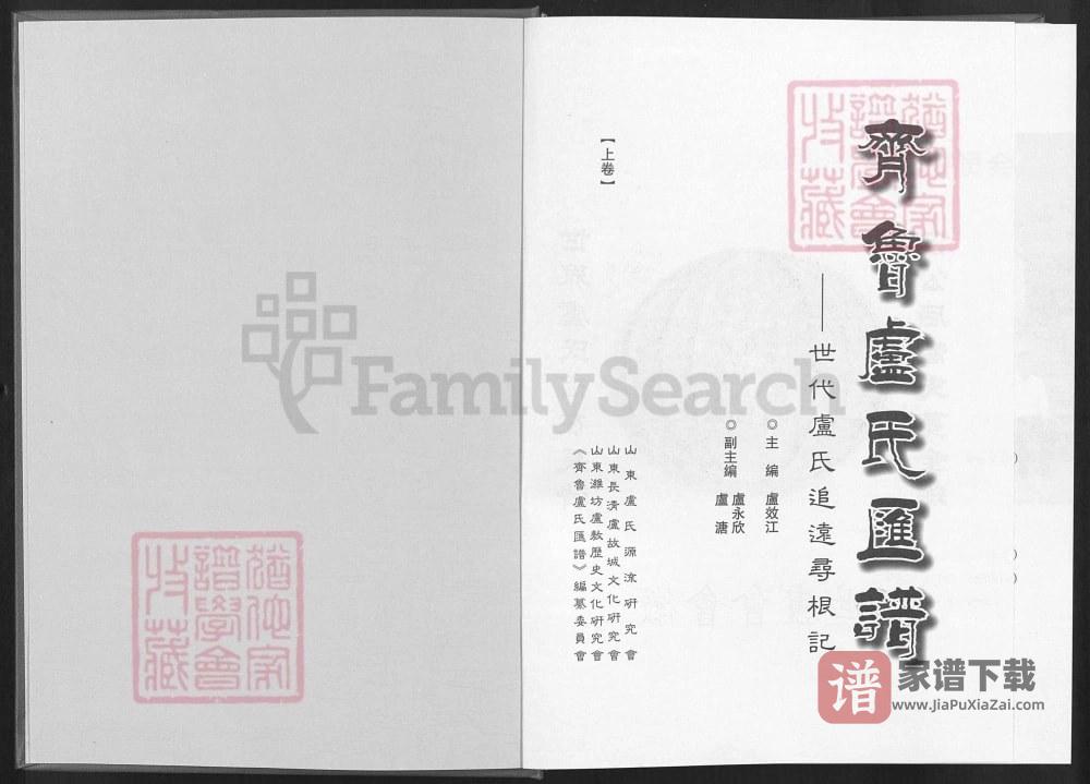 图片[2]-山东齐鲁卢氏汇谱PDF高清电子版下载-家谱下载
