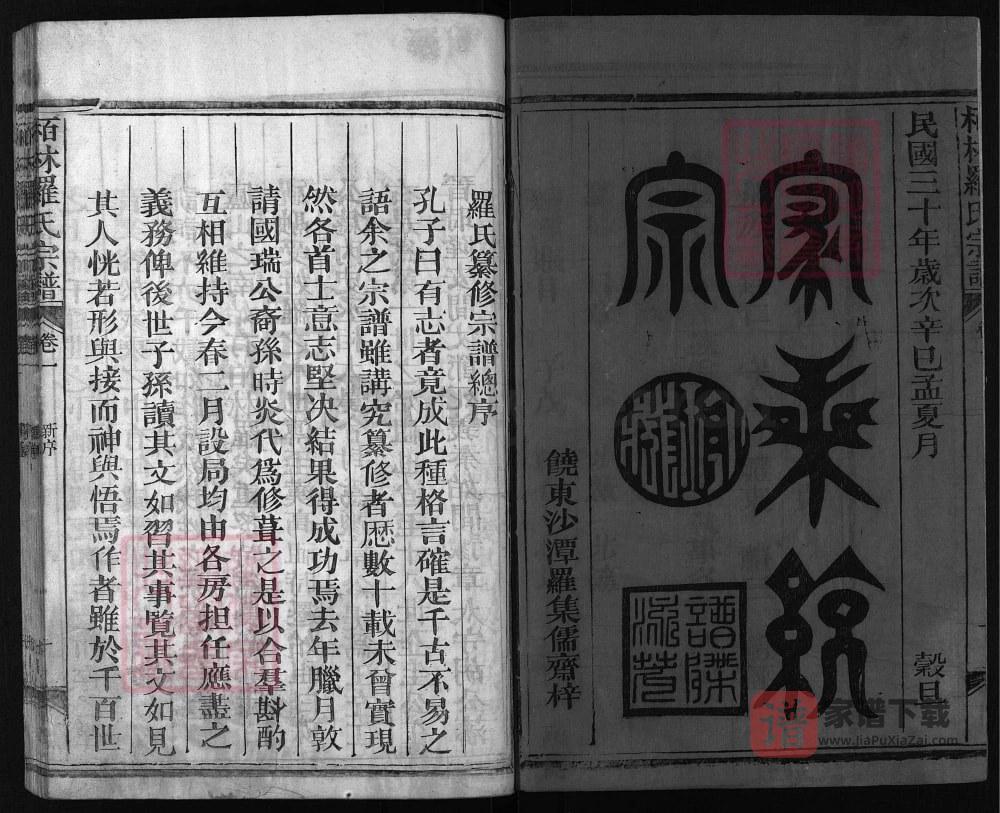 图片[2]-江西上饶栢林罗氏宗谱PDF高清电子版下载-家谱下载