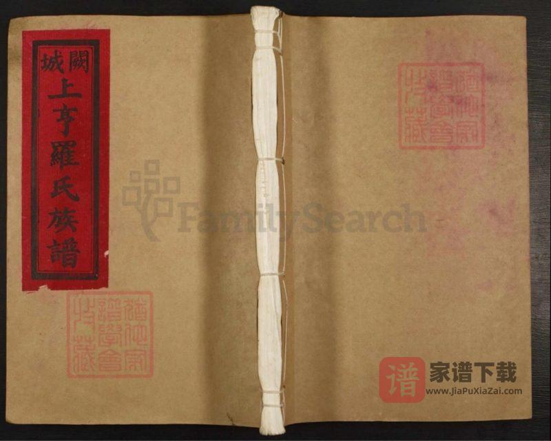 江西吉安泰和县阙城上亨罗氏族谱PDF高清电子版下载-家谱下载