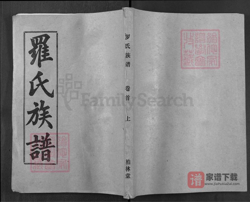 湖北麻城罗氏族谱（柏林堂）PDF高清电子版下载