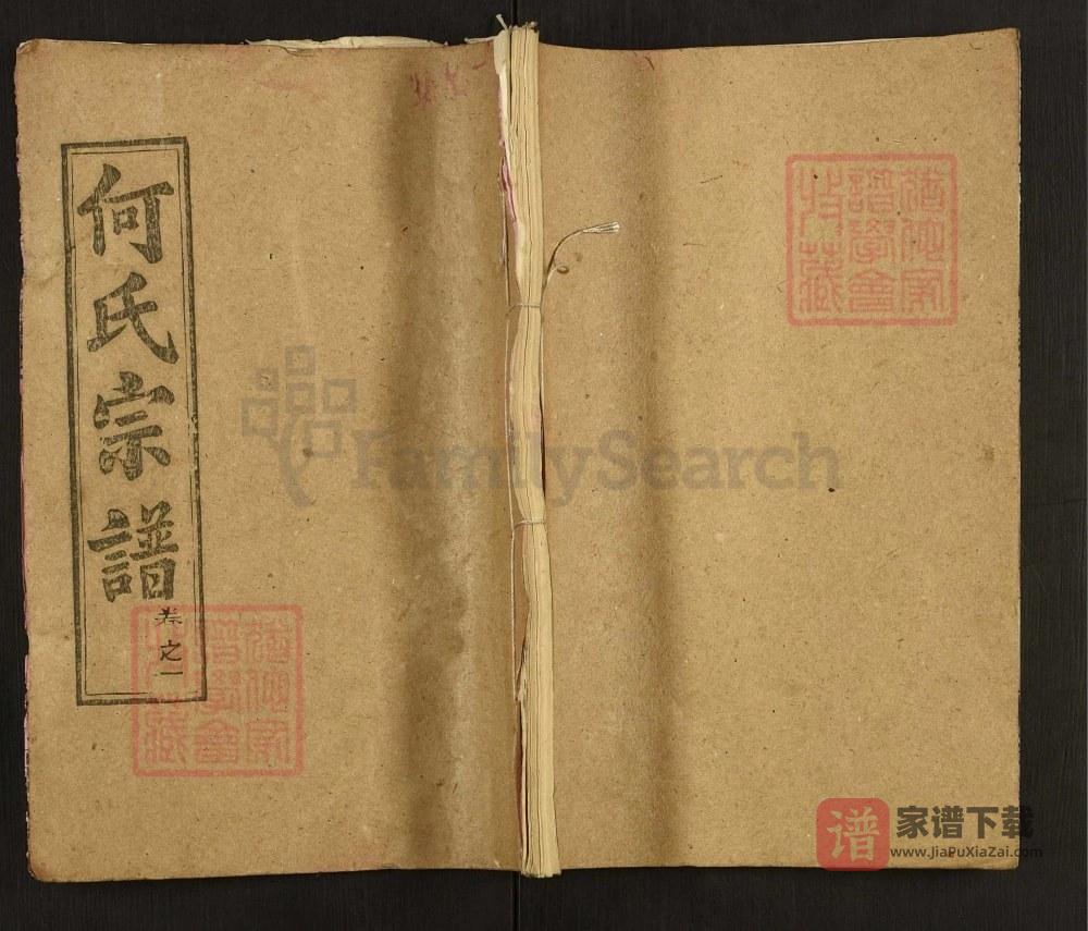 图片[1]-湖北黄冈何氏宗谱（弘德堂）PDF高清电子版下载-家谱下载