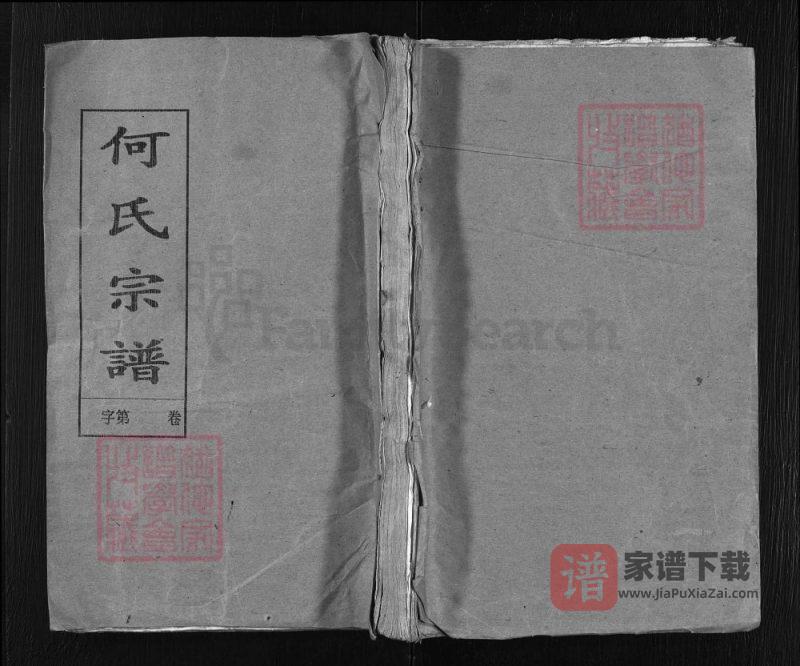 湖北黄冈蕲春何氏宗谱（光裕堂）PDF高清电子版下载-家谱下载