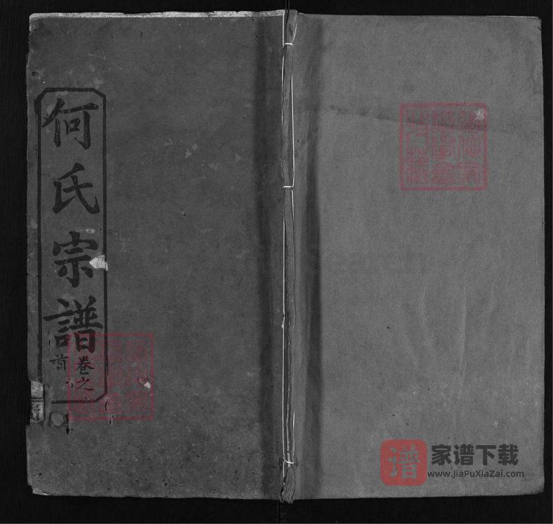 湖北黄冈何氏宗谱（济德堂）PDF高清电子版下载-家谱下载
