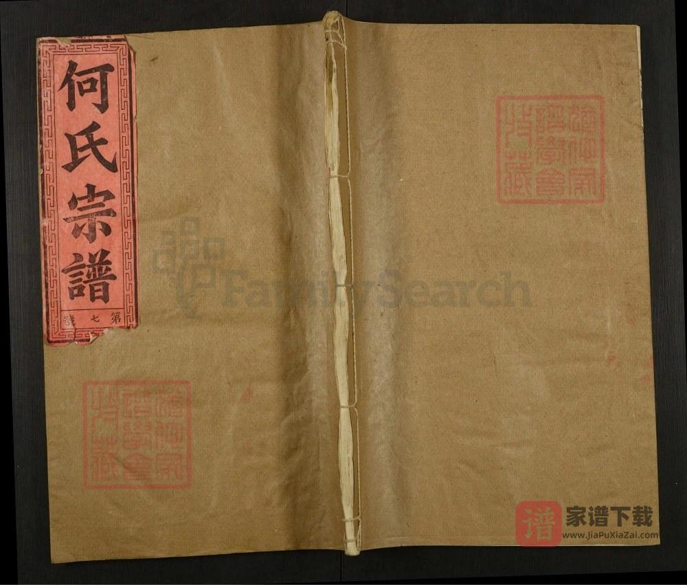 图片[1]-湖北咸宁何氏宗谱（三何堂）PDF高清电子版下载-家谱下载
