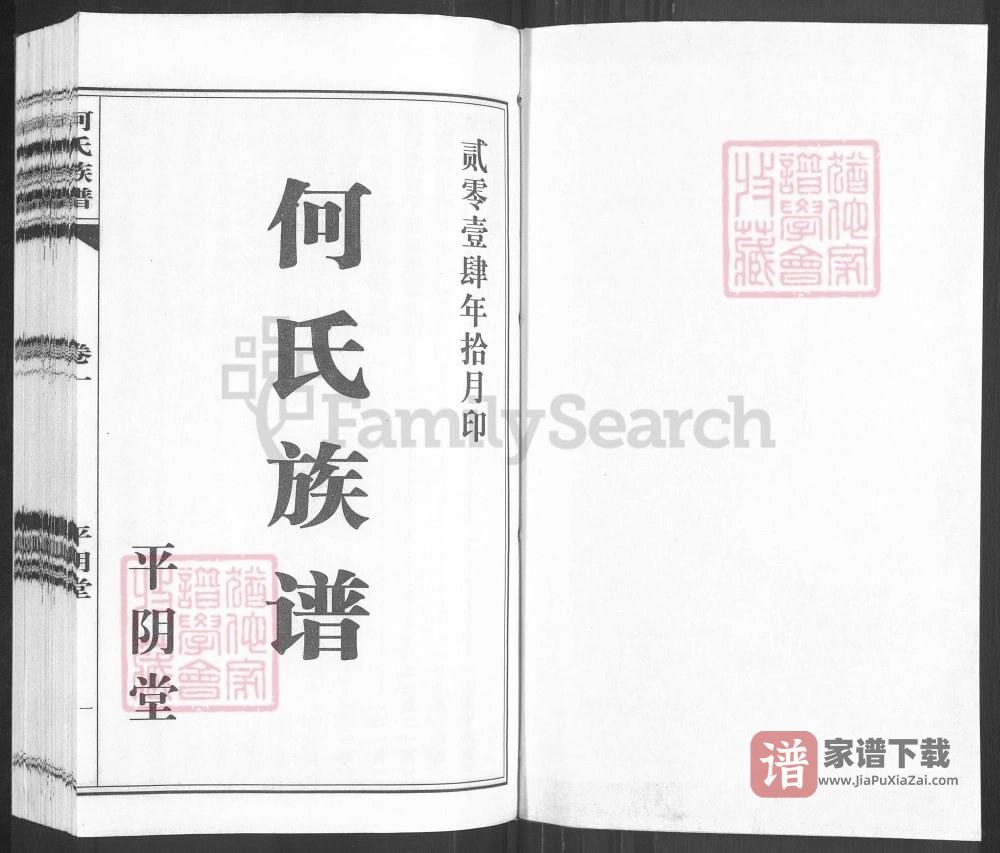 图片[2]-山东济南平阴县何氏族谱（平阴堂）PDF高清电子版下载-家谱下载