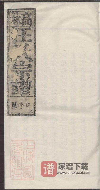 安徽桐城高林汪氏宗谱（余庆堂，光绪8年本）PDF高清电子版下载-家谱下载