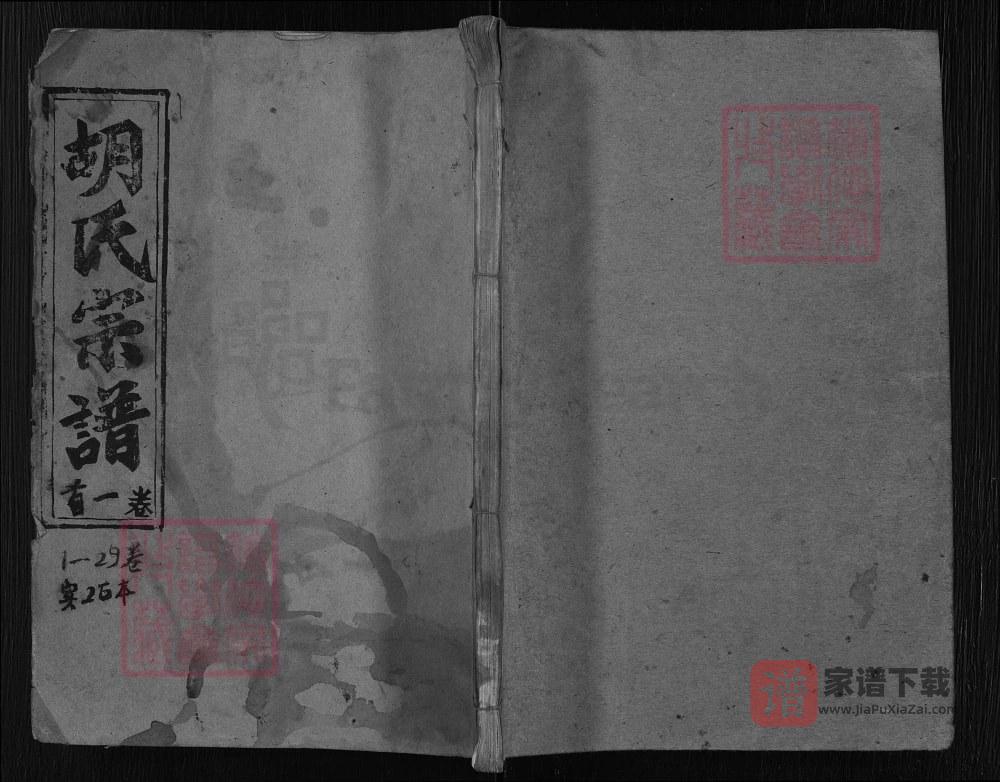 湖北黄冈浠水华林胡氏宗谱PDF高清电子版下载