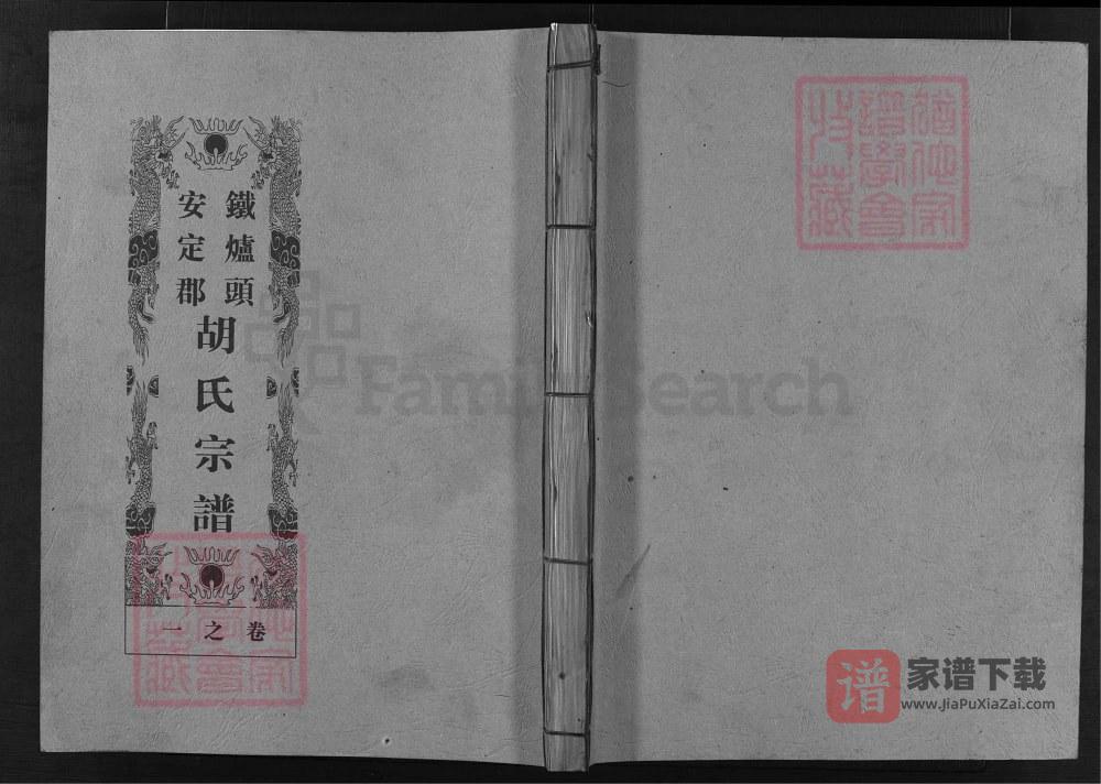 浙江兰溪安定郡铁炉头胡氏宗谱PDF高清电子版下载