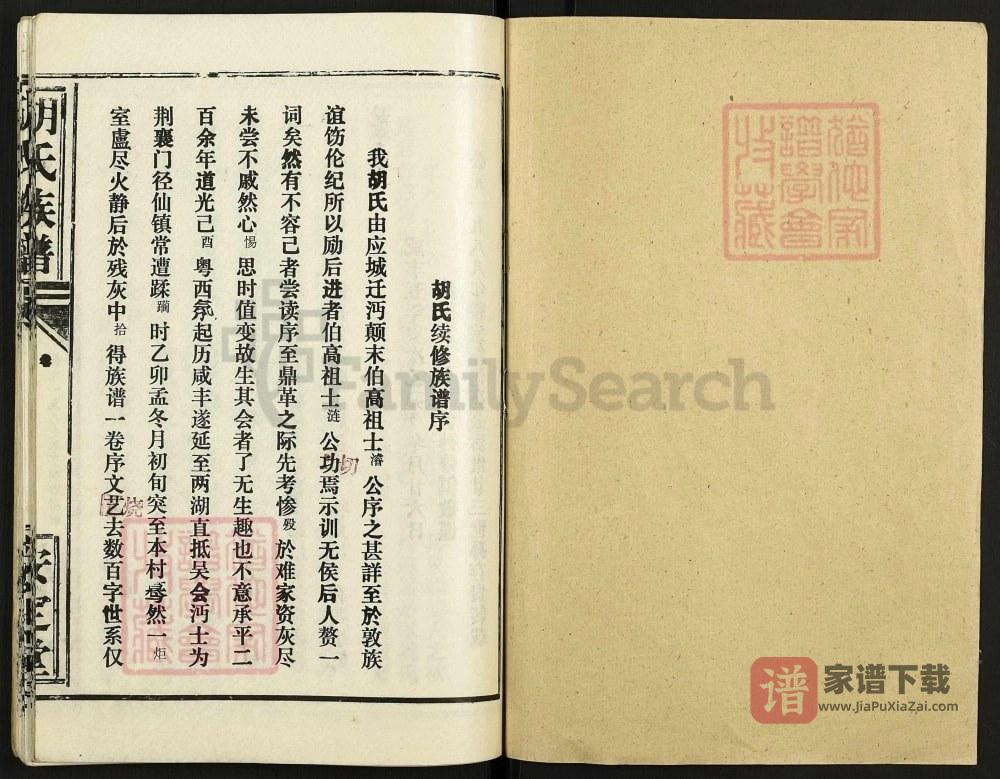 图片[2]-湖北咸宁通城县胡氏族谱（安定堂）PDF高清电子版下载-家谱下载
