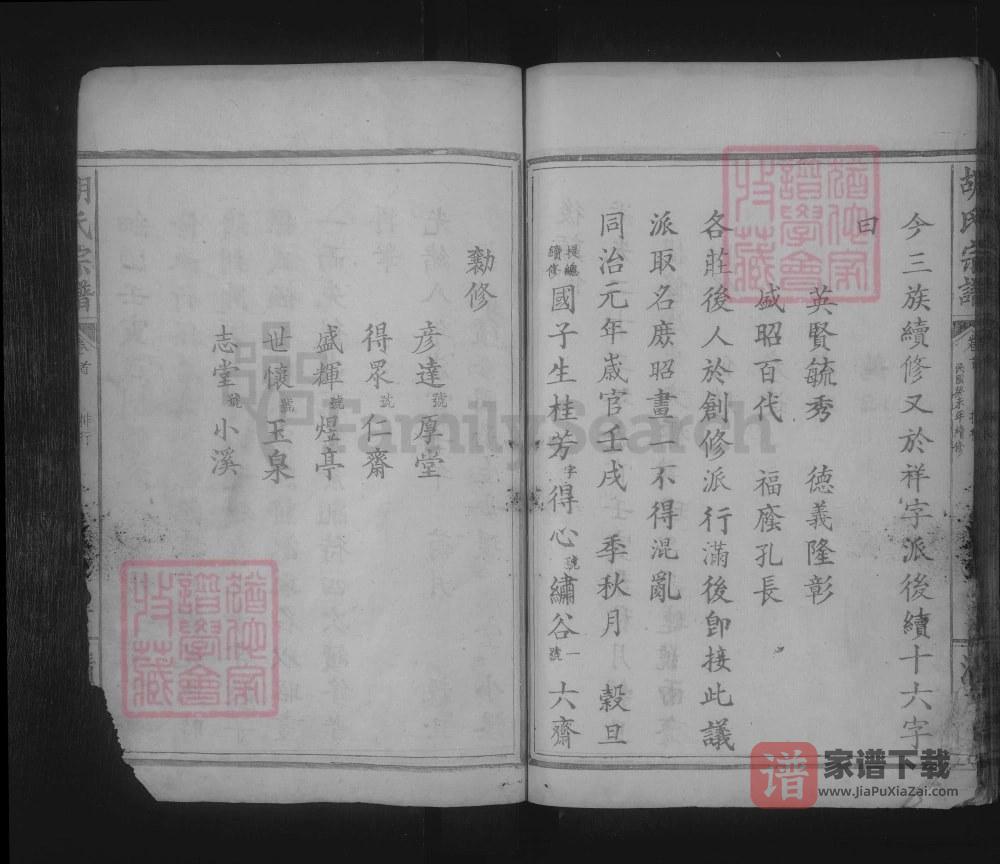 图片[2]-湖北武汉武昌胡氏宗谱（清畏堂）PDF高清电子版下载-家谱下载