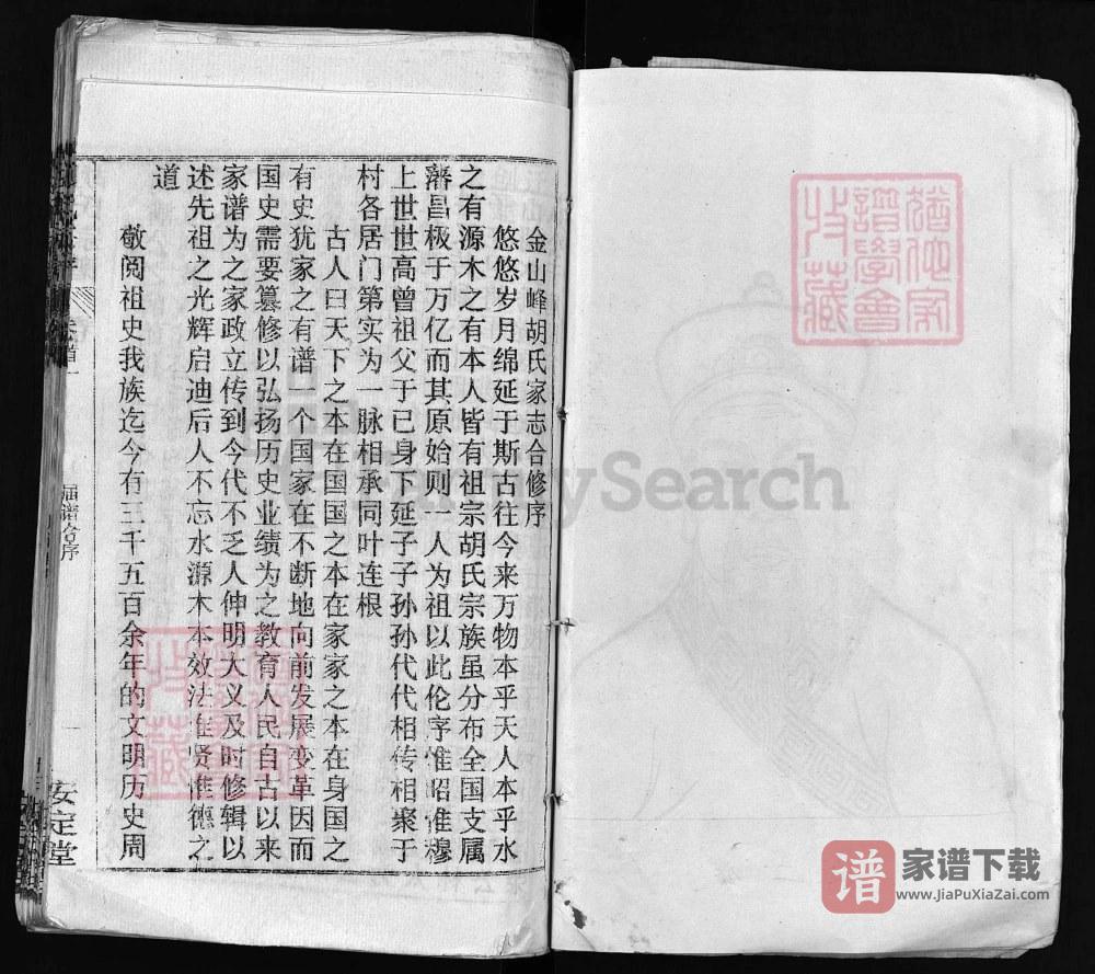 图片[2]-湖北黄冈胡氏宗谱（安定堂，1995年本）PDF高清电子版下载-家谱下载