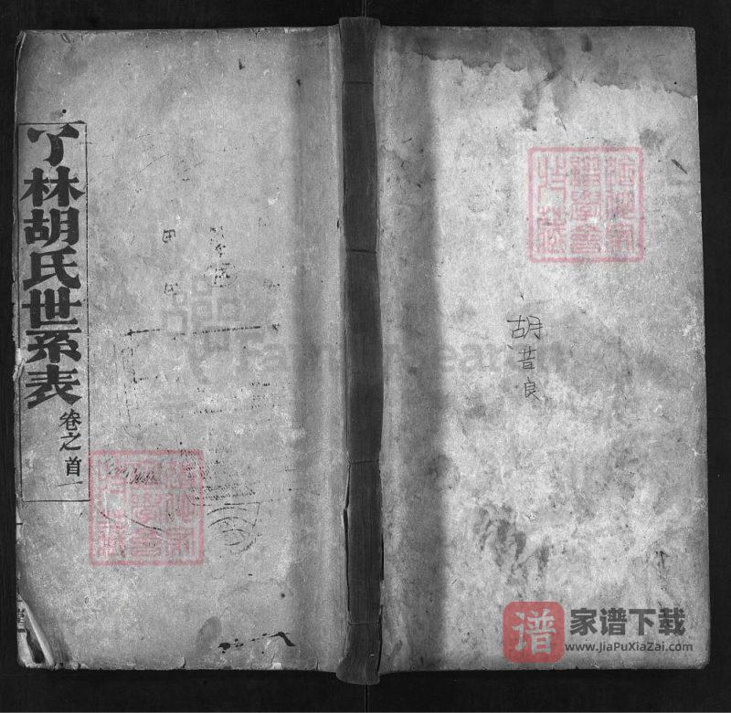 湖北麻城了林胡氏世系表（精一堂）PDF高清电子版下载-家谱下载
