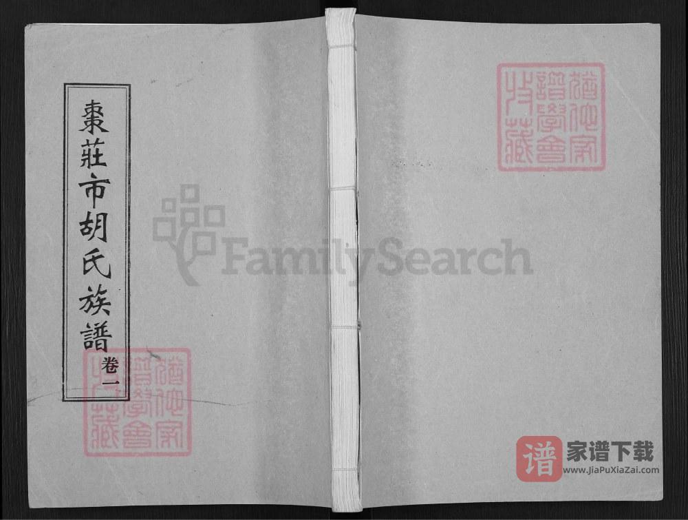 图片[1]-山东枣庄胡氏族谱（安定堂）PDF高清电子版下载-家谱下载