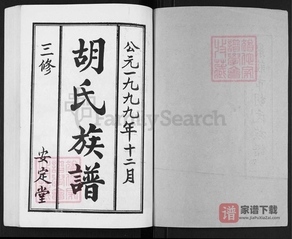 图片[2]-山东枣庄胡氏族谱（安定堂）PDF高清电子版下载-家谱下载