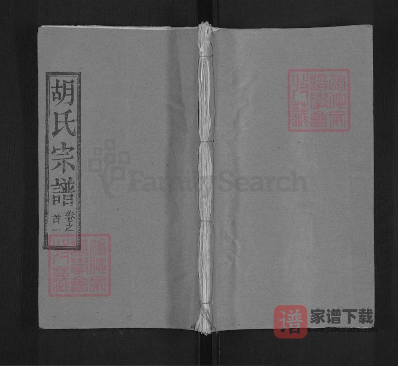 湖北黄冈胡氏宗谱(安定堂)PDF高清电子版下载-家谱下载