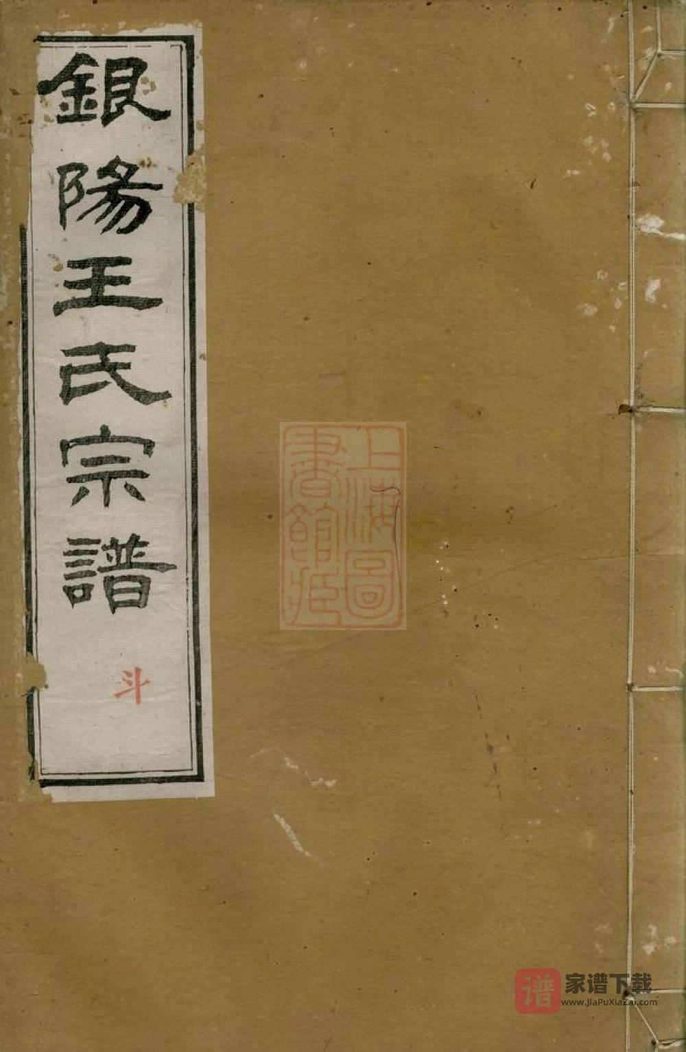 图片[1]-江西德兴银阳王氏宗谱（槐茂堂）PDF高清电子版下载-家谱下载