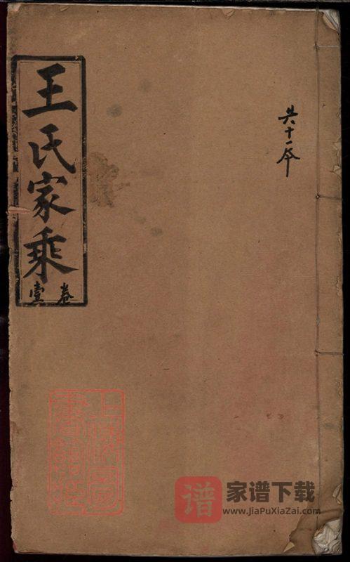 湖北荆州公安县王氏族谱(金地堂)PDF高清电子版下载-家谱下载
