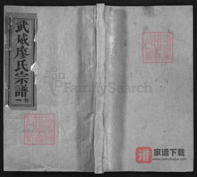 江西上饶武威廖氏宗谱PDF高清电子版下载-家谱下载