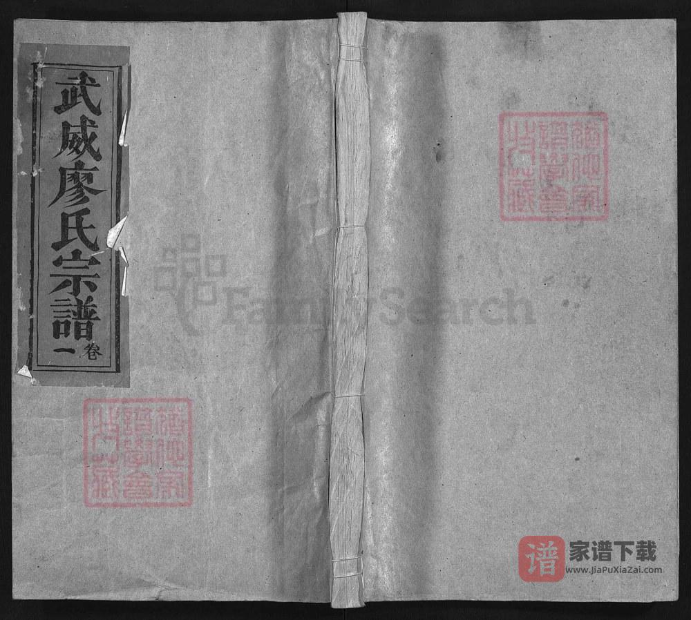 江西上饶武威廖氏宗谱PDF高清电子版下载