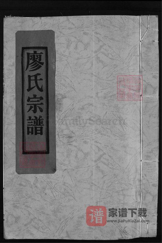 浙江兰溪武威郡廖氏宗谱PDF高清电子版下载-家谱下载