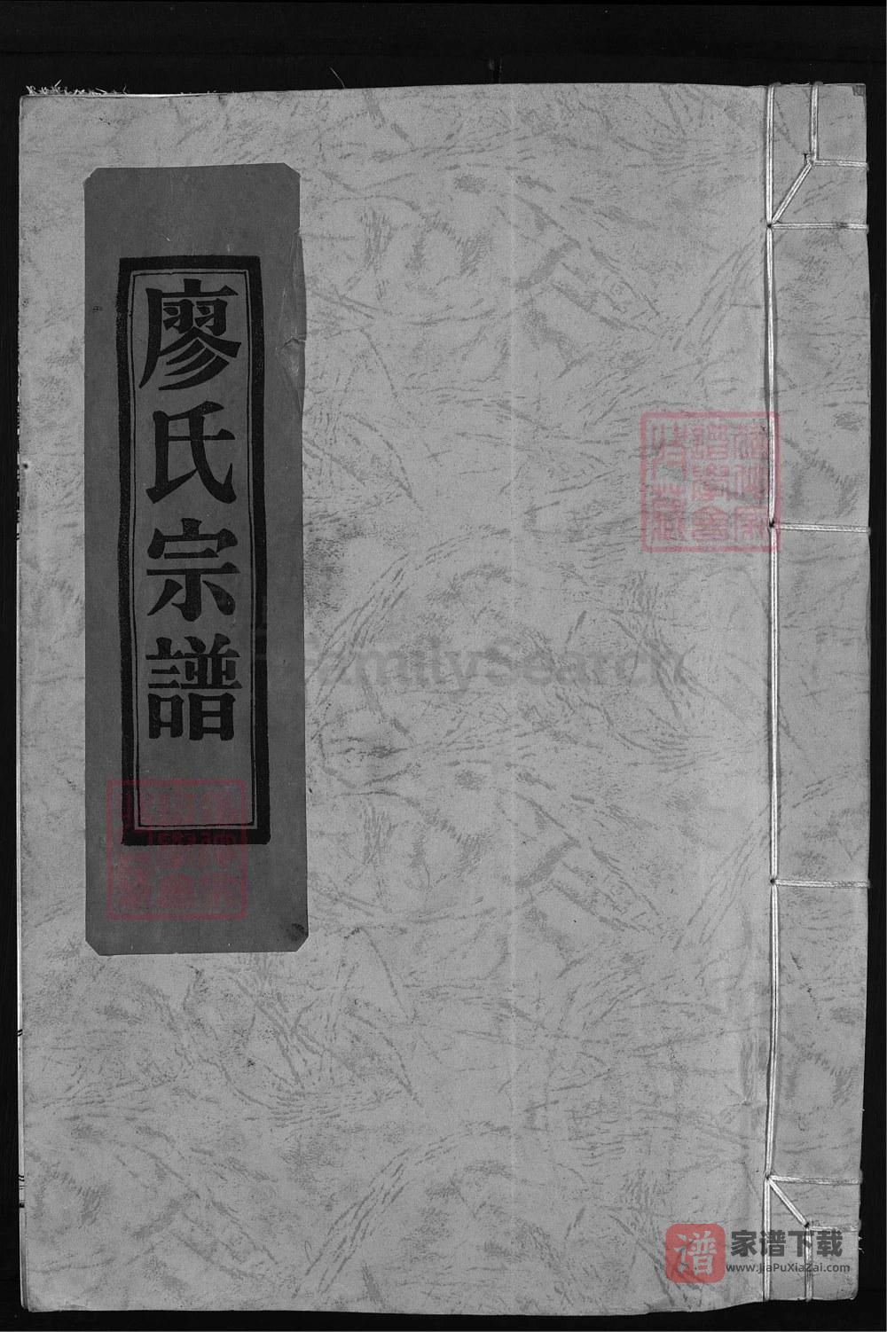 浙江兰溪武威郡廖氏宗谱PDF高清电子版下载