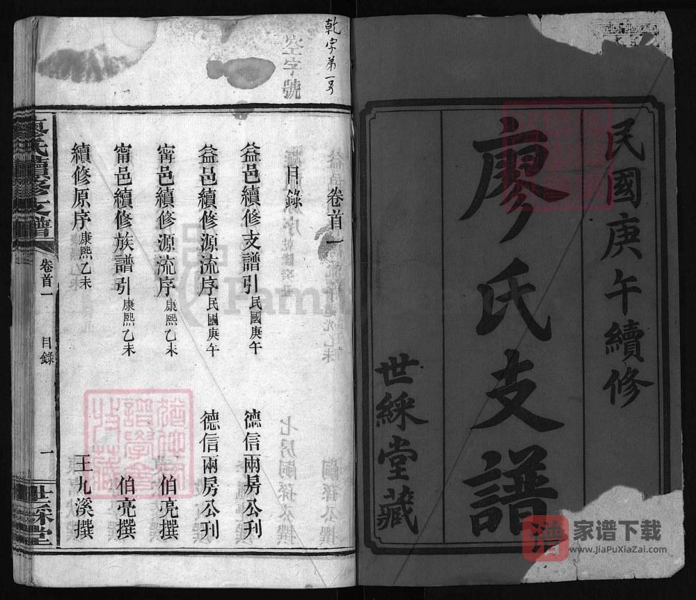 图片[2]-湖南益阳澬阳廖氏续修支谱（世彩堂）PDF高清电子版下载-家谱下载