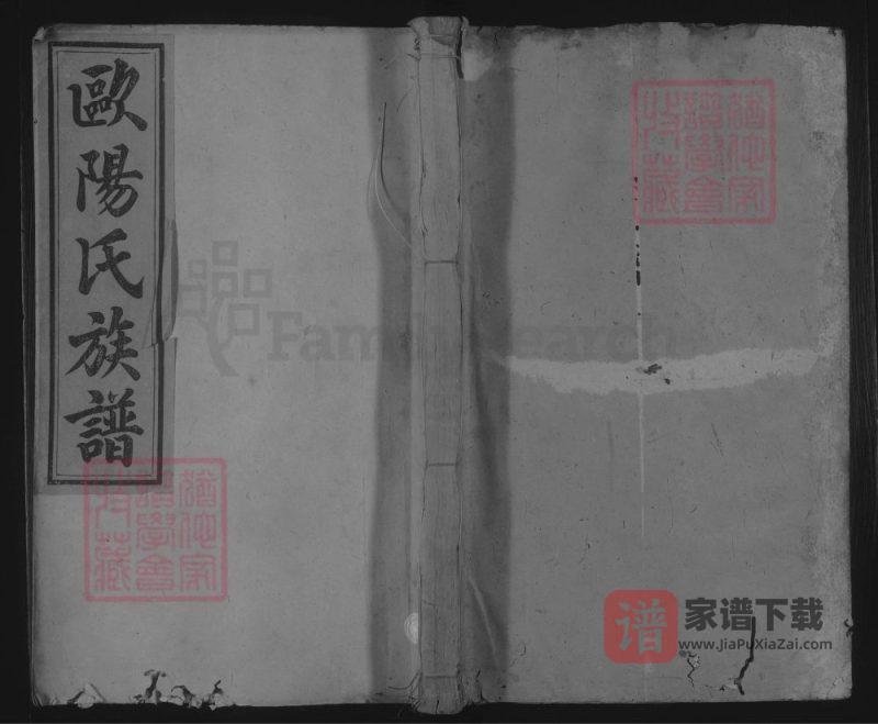 湖南邵阳隆回县绍邑连理村欧阳宗谱PDF高清电子版下载-家谱下载