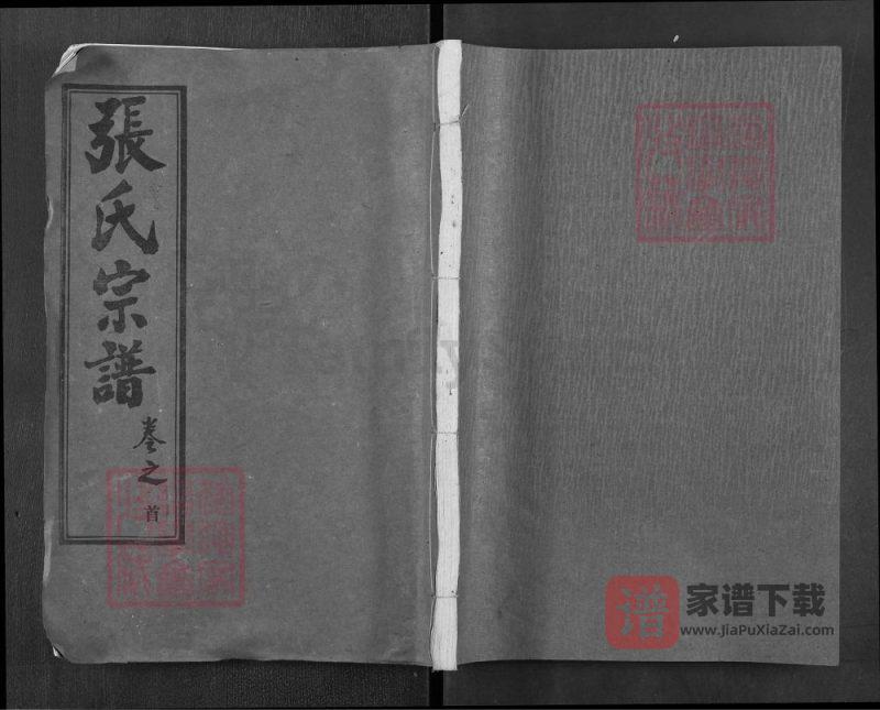 湖北武汉新洲区张氏宗谱（敦伦堂）PDF高清电子版下载-家谱下载