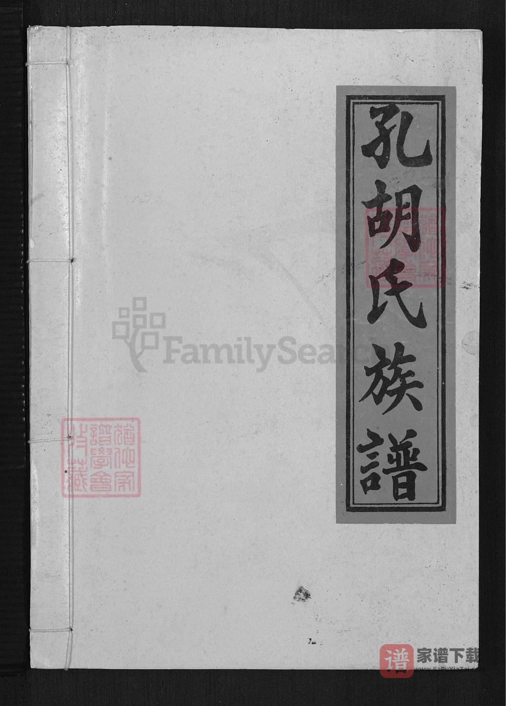 江西瑞金孔胡氏族谱PDF高清电子版下载