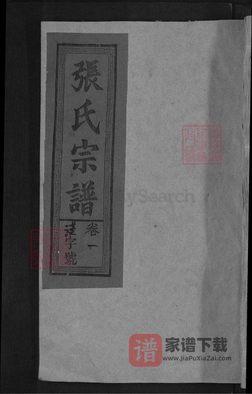 江西上饶清河张氏宗谱PDF高清电子版下载-家谱下载