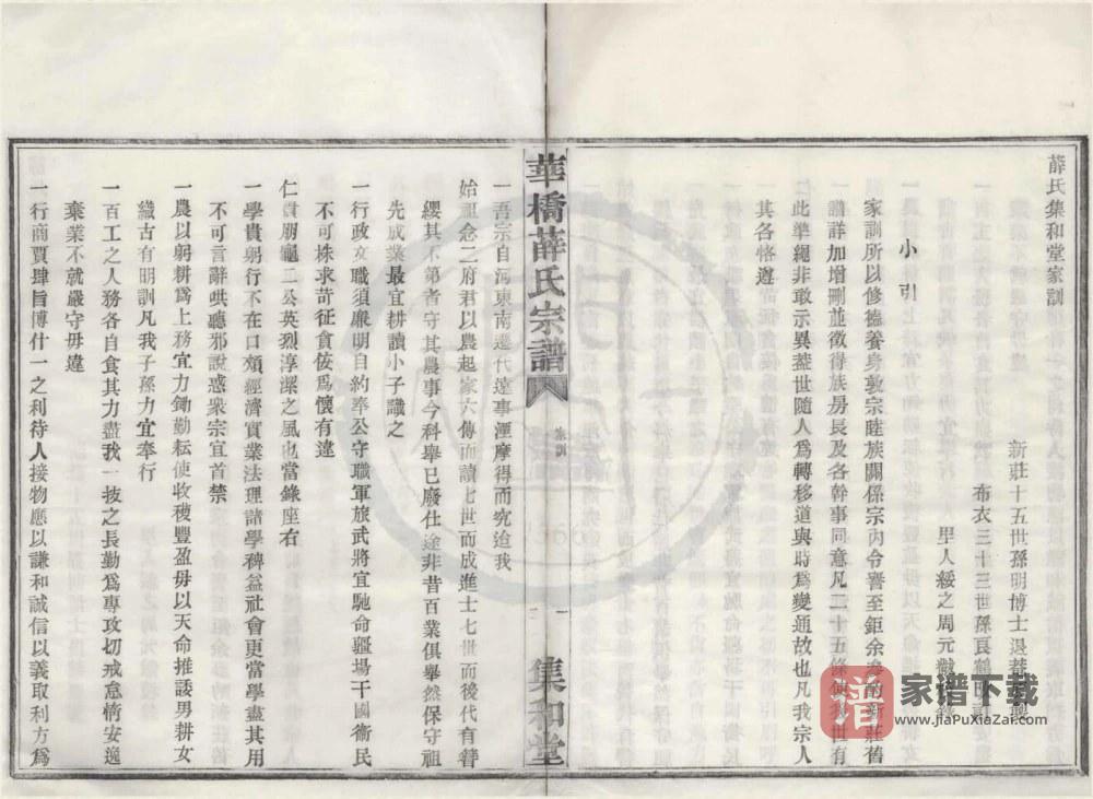 图片[2]-浙江宁波华桥薛氏宗谱（集和堂）PDF高清电子版下载-家谱下载