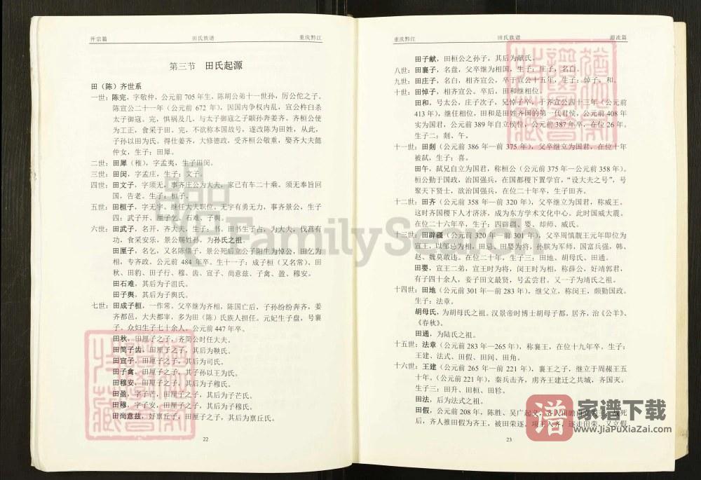 图片[1]-重庆黔江田氏族谱（紫荆堂、贫骄堂）PDF高清电子版下载-家谱下载