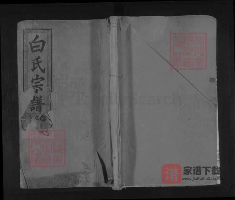 湖北武汉武昌白氏宗谱（南阳堂）PDF高清电子版下载-家谱下载