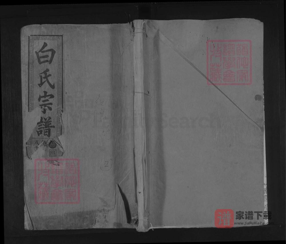 湖北武汉武昌白氏宗谱（南阳堂）PDF高清电子版下载