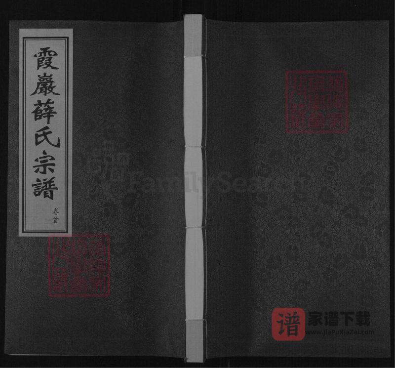 江苏常州霞岩薛氏宗谱(三凤堂)PDF高清电子版下载-家谱下载