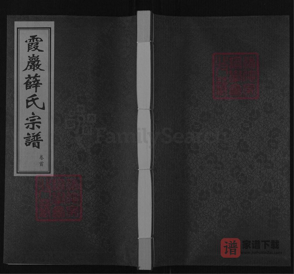 江苏常州霞岩薛氏宗谱（三凤堂）PDF高清电子版下载