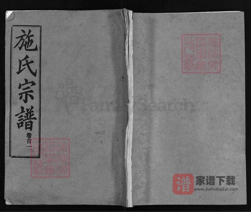湖北麻城施氏宗谱（宗伯堂）PDF高清电子版下载-家谱下载