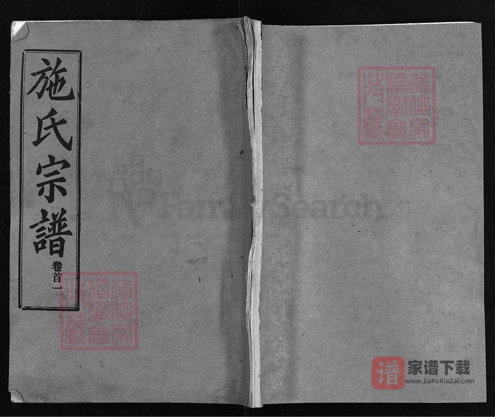 湖北麻城施氏宗谱（宗伯堂）PDF高清电子版下载