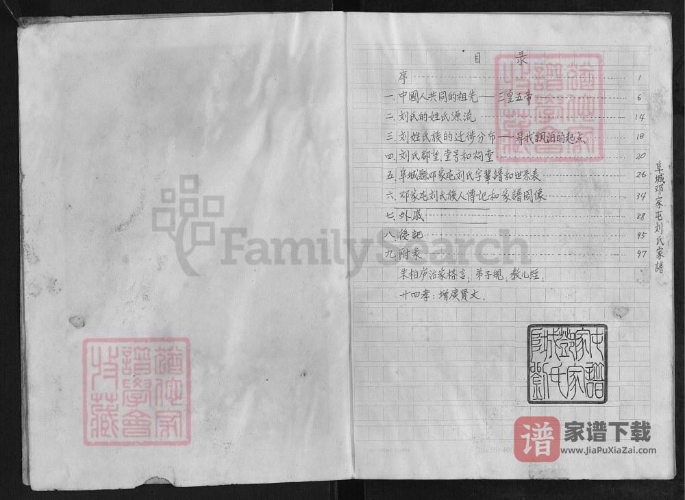 图片[2]-河北衡水阜城邓家屯刘氏家谱（彭城堂）PDF高清电子版下载-家谱下载
