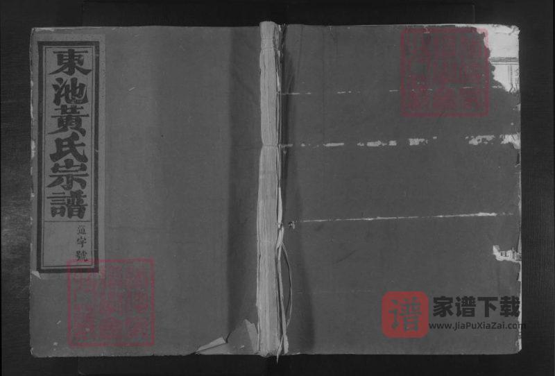 浙江金华东池黄氏宗谱PDF高清电子版下载-家谱下载
