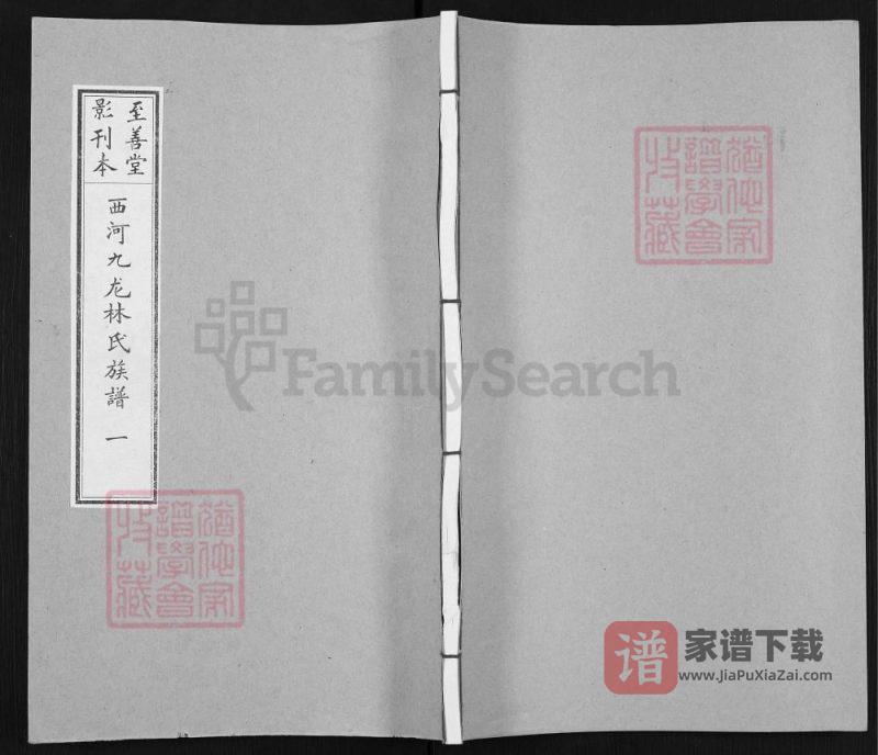福建三明宁化西河九龙林氏族谱（至善堂）PDF高清电子版下载-家谱下载