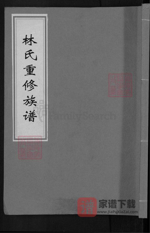 江西吉安赣州林氏重修族谱(西河堂)PDF高清电子版下载-家谱下载