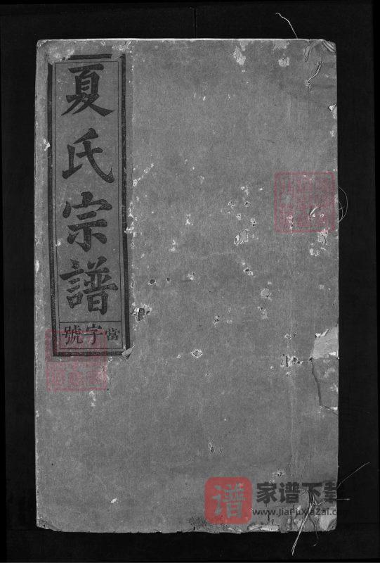 江西上饶广丰夏氏宗谱PDF高清电子版下载-家谱下载
